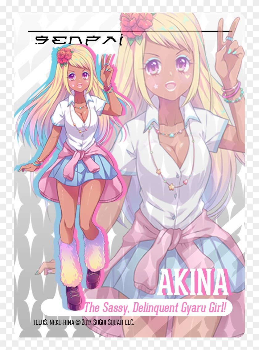 Senpai - Akina Neko-rina - Cartoon Clipart