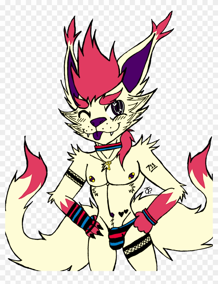 Jinx The Kitsune - Cartoon Clipart #5602532