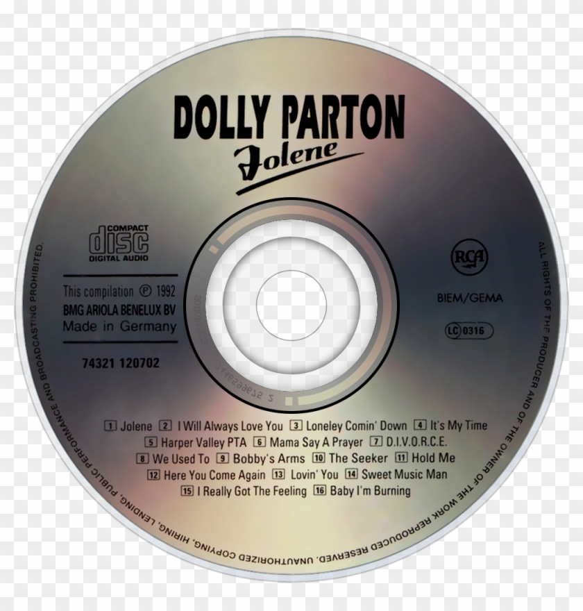Dolly Parton Jolene Cd Disc Image - Dolly Parton Jolene Cd Clipart #5602639