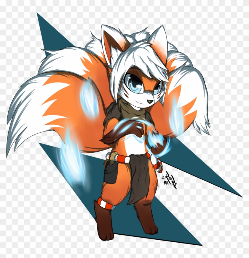 Lil' Kitsune - Cartoon Clipart