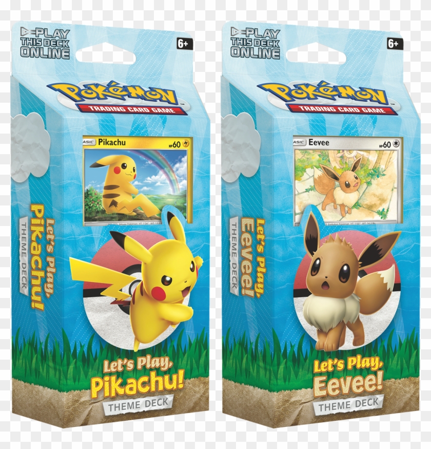 Pokemon Sun & Moon Let's Play Pikachu Let's Play Eevee - Let's Play Pikachu Theme Deck Clipart