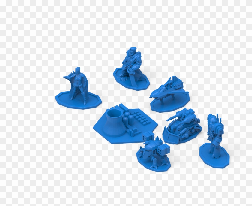 Discordia Cyberpunk Board Game Figures 3d Print Model - Toy Clipart #5602767