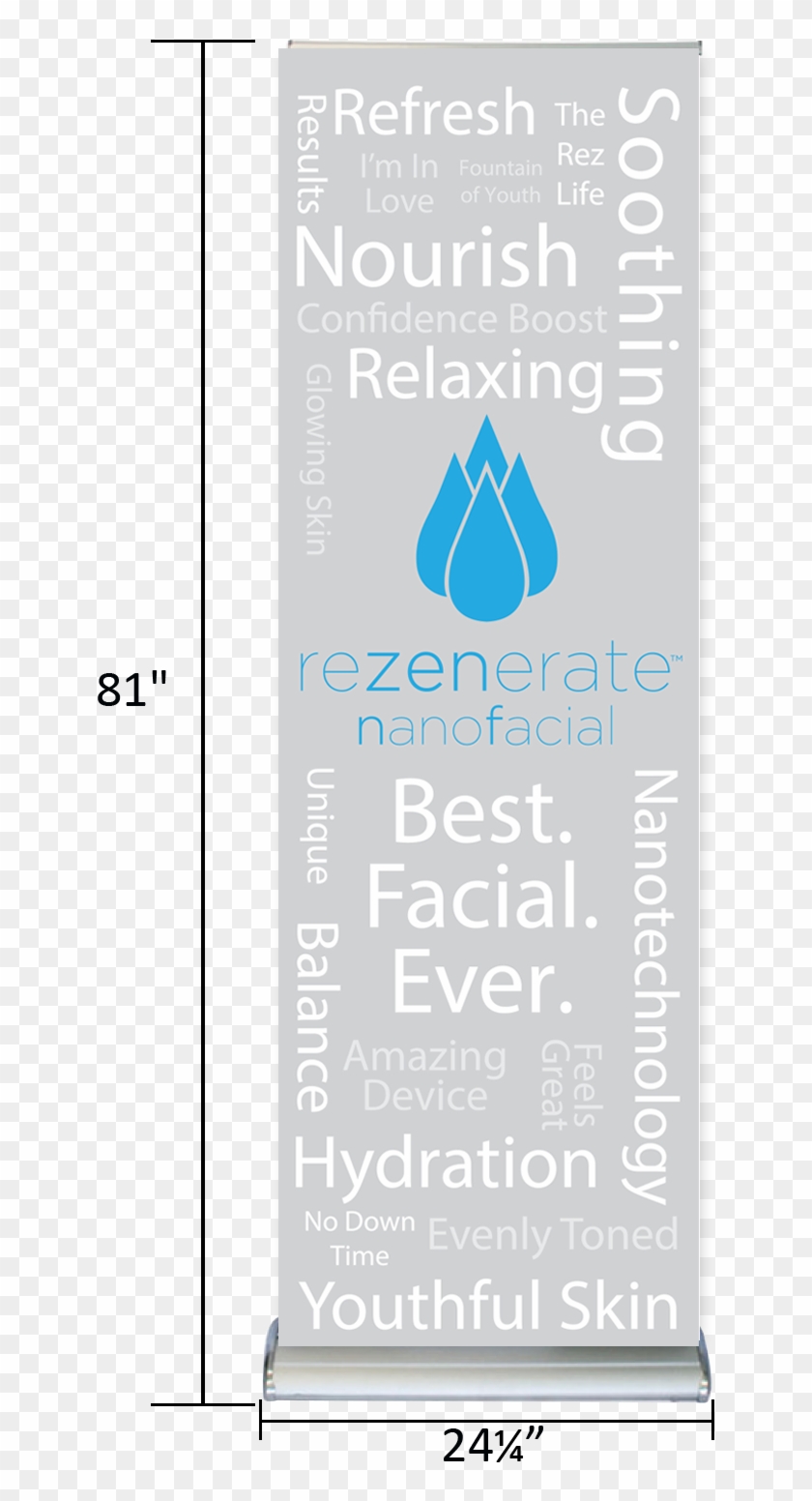 Rezenerate Retractable Banner Gray Background - Design Clipart #5603064