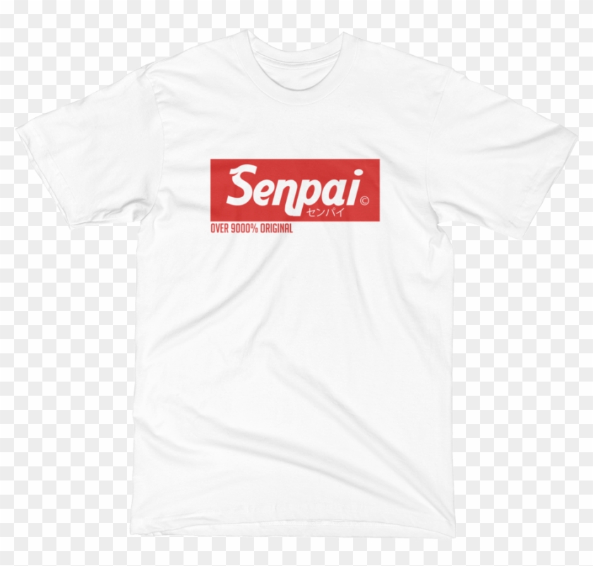 9000% Original Senpai Men's Short Sleeve T-shirt - Supreme Clipart #5603254