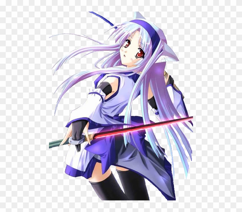 Photo Kitsuneswordswoman Zps4a62c852 - Anime Purple Hair Cat Clipart