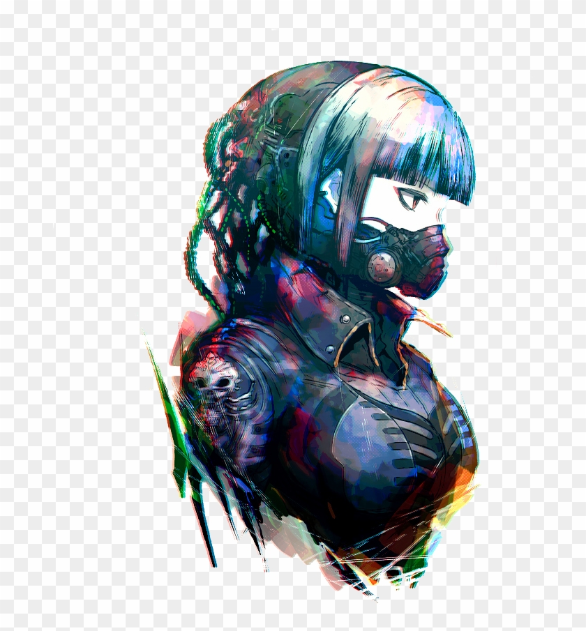 Cyberpunk Girl Wallpaper Engine Clipart #5603509