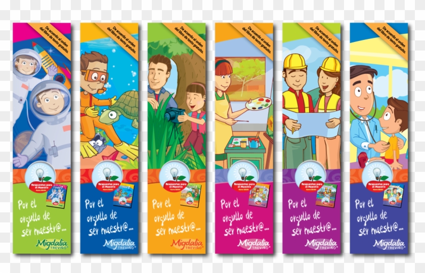 Separadores De Libro De Español - Cartoon Clipart