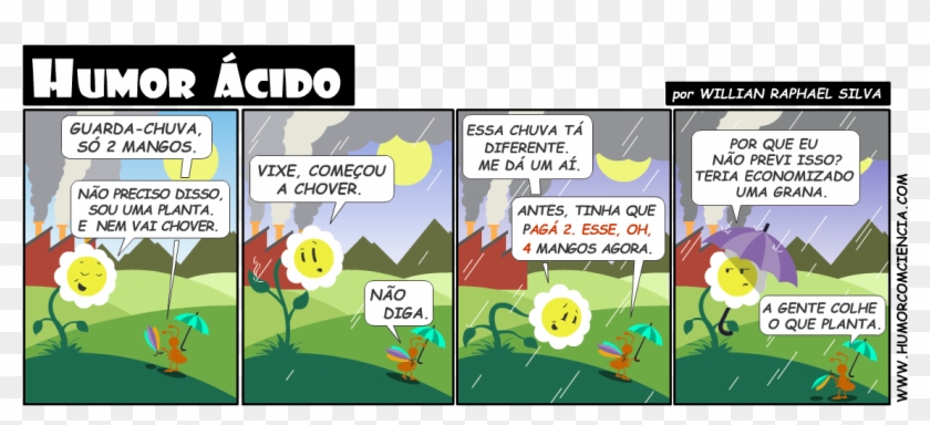 Humor-ã¡cido - Historia Em Quadrinhos Sobre Chuva Acida Clipart #5603708