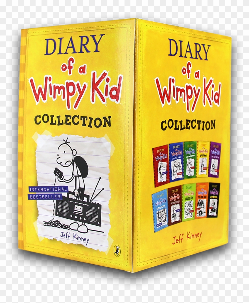 Diary Of A Wimpy Kid 10 Books Box Set Collection - Diary Of A Wimpy Kid Clipart