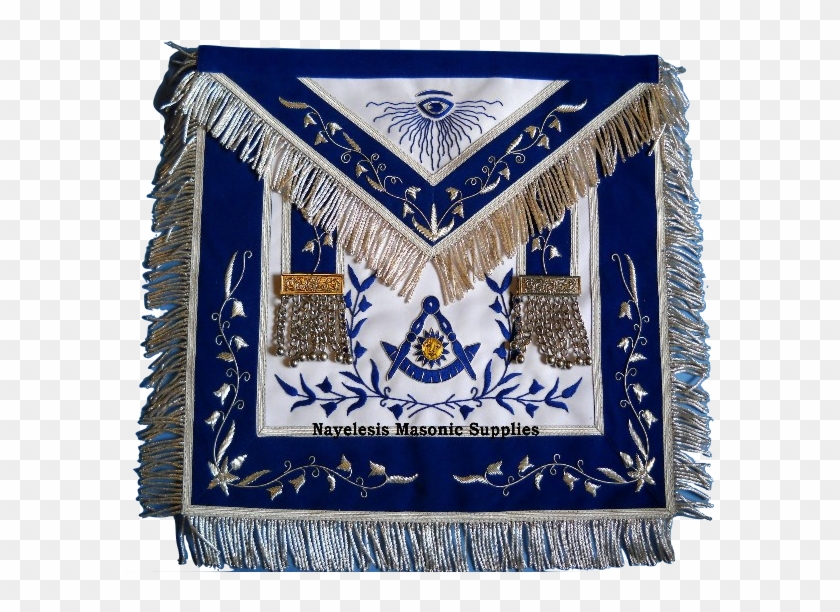 Past Master Silver Tassels Blue Apron - Patchwork Clipart #5603870