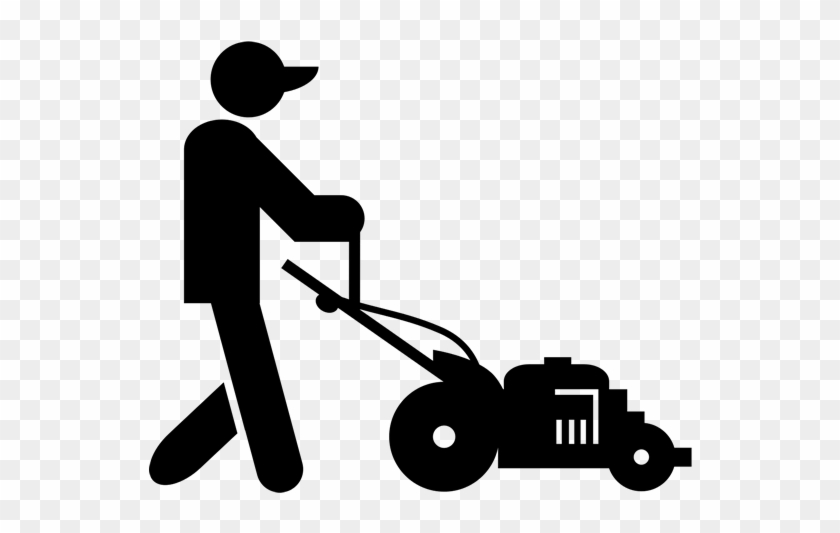 Lawn Mower Clipart Lawnmower Man - Lawn Mower Clip Art Black And White - Png Download #5603963