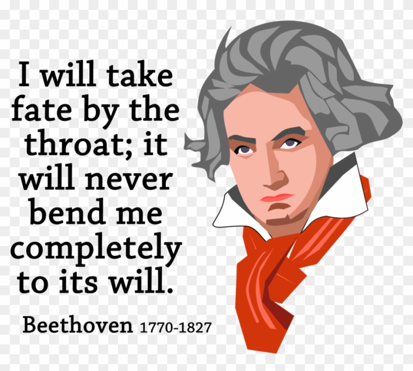 Inspirational Quote By Ludwig Van Beethoven - Classical Music Quotes Beethoven Clipart #5604355