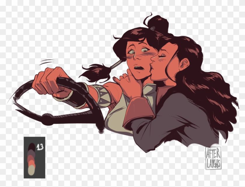 Why Do People Pair Korra And Asami As A Couple And - Korrasami Transparent Clipart #5604625