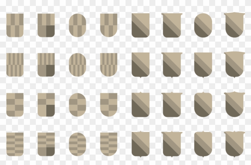 A Grupo Of Pre-made Vector Shields, Zip File Formats - Kiss Ripsitupsut Clipart