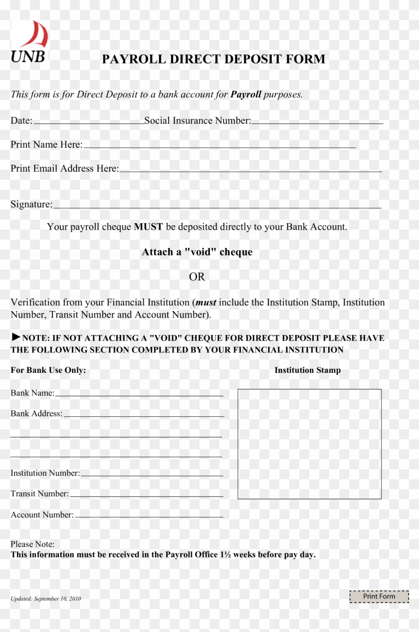Full Size Of Free Payroll Direct Deposit Form Templates - Direct Deposit Clipart