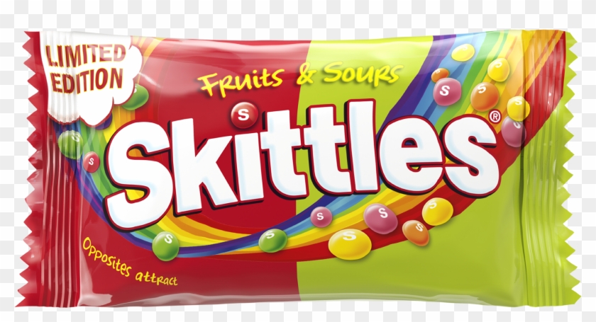 Skittles Transparent Bag - Transparent Sour Skittles Clipart #5605034