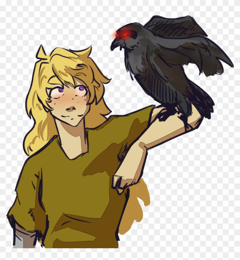 Yang Xiao Long Weiss Schnee Bird Bird Of Prey Vertebrate - Raven Branwen And Yang Clipart #5605456