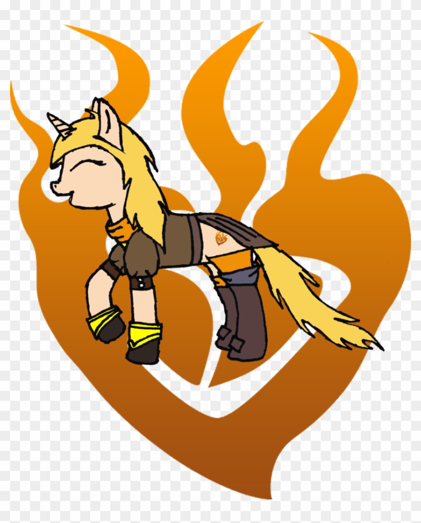 Ssiillvviiaaa, Ember Celica, Ponified, Rwby, Safe, - Rwby Yang Emblem Clipart #5605524