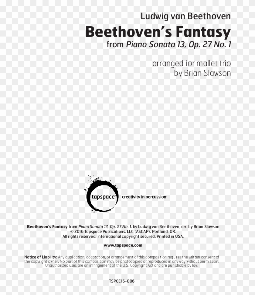 Click To Expand Beethoven's Fantasy Thumbnail - Tapspace Clipart #5605748