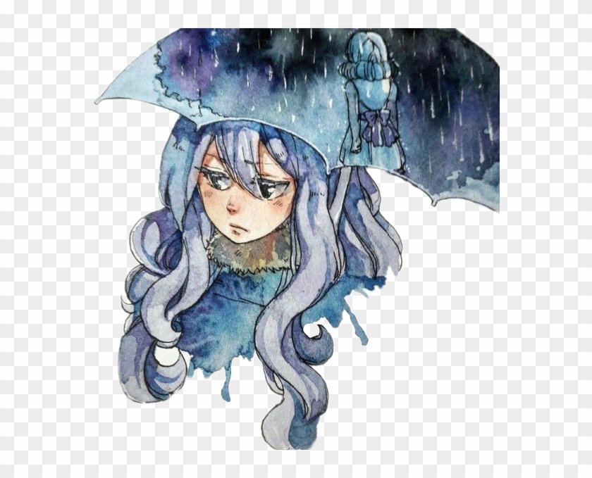 Sad Juvia Lockser - Fairy Tail Juvia Fan Art Clipart