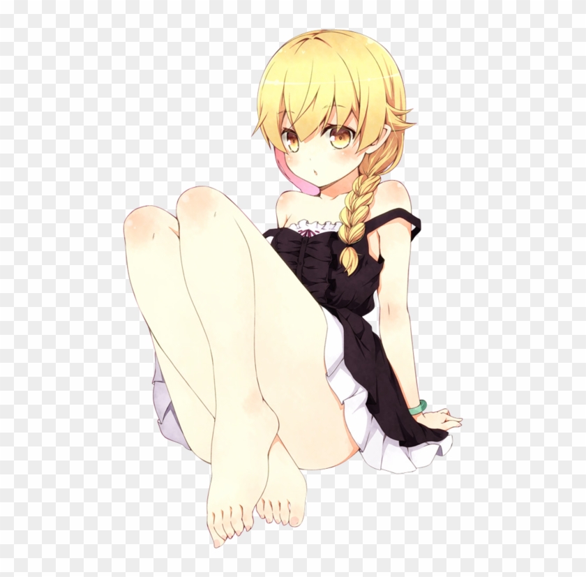 Cute Adorable Kawaii Blonde Hair Oshino Shinobu Monogatari - Anime Girl With Blonde Hair And Golden Eyes Clipart