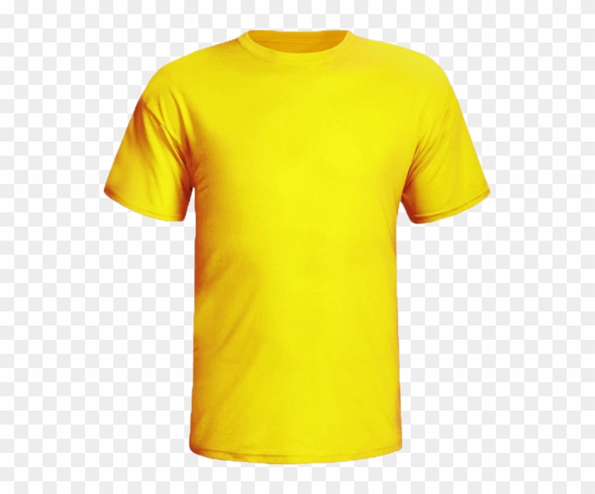 Camiseta Lisa Destaq - Yellow Blank T Shirt Clipart