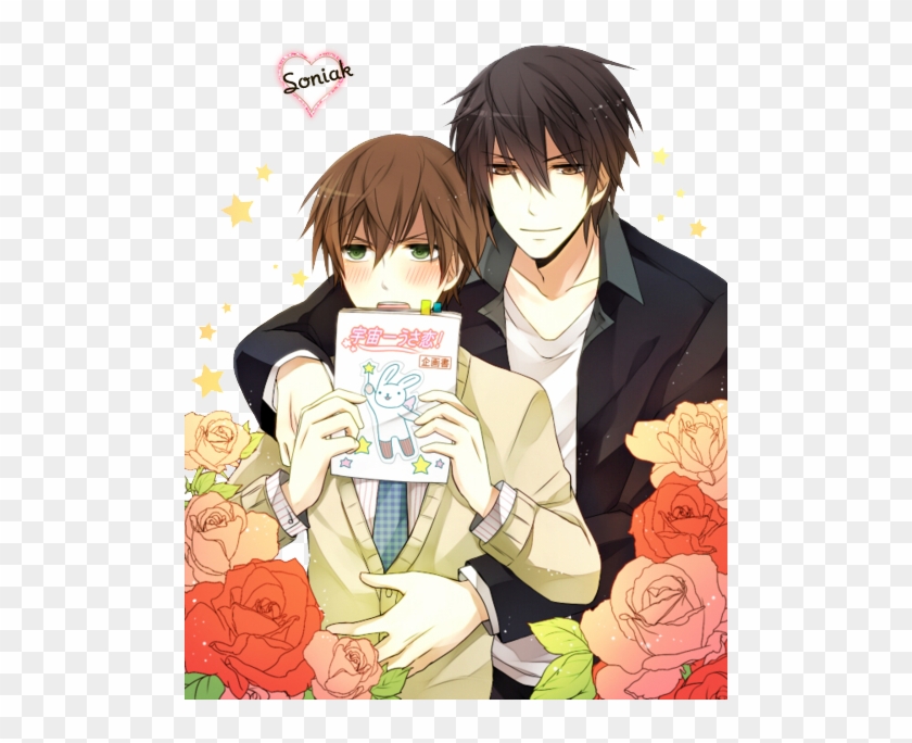 Png-miyagi X Shinobu - Sekai Ichi Hatsukoi Onodera X Takano Fanart Clipart #5606134