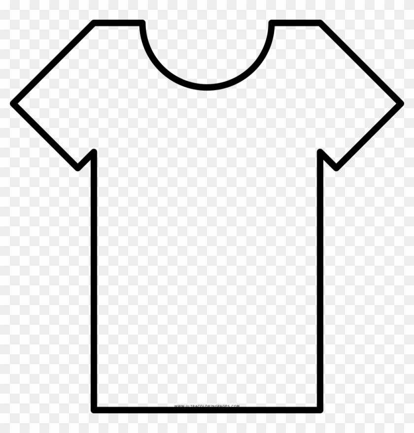 Camiseta Desenho Png - Clothes Coloring Page T Shirt Clipart #5606170