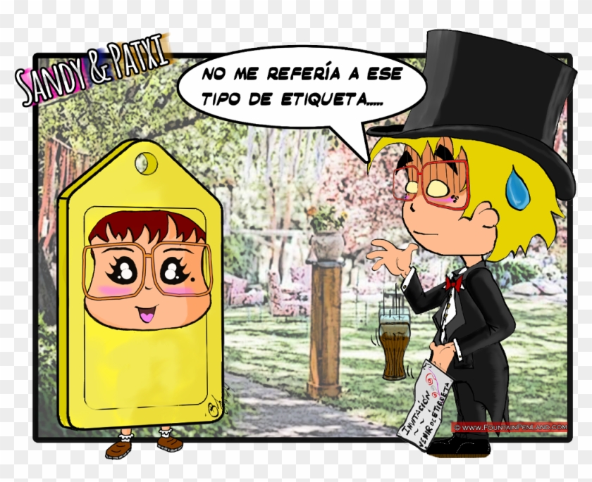 Humor Etiqueta Patxi & Sandy Patxi Viñeta Mal Entendido - Cartoon Clipart #5606330