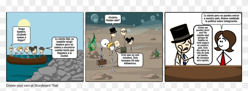 Viñeta Para El Periódico De La Migración - Comics Clipart #5606479