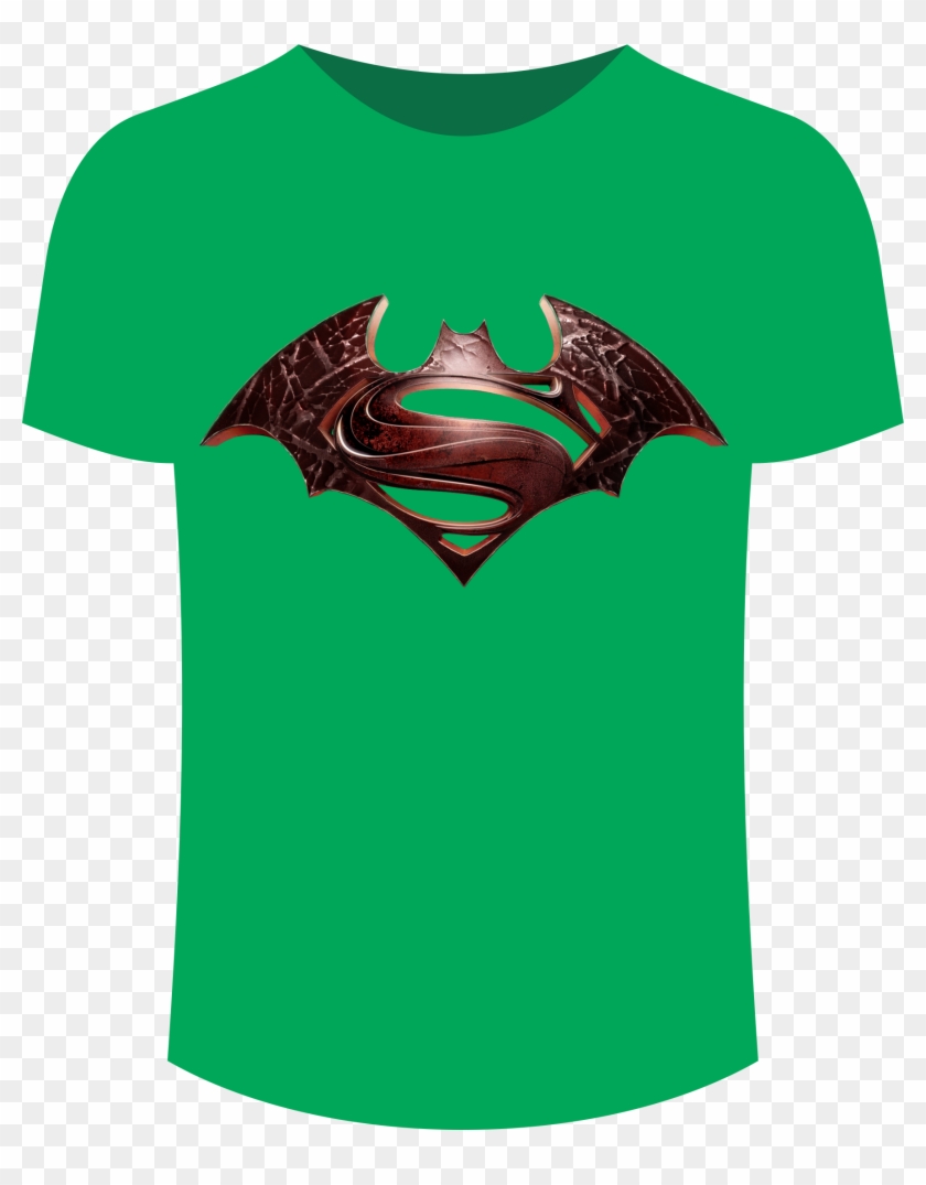 Camiseta Batman Verde - Active Shirt Clipart