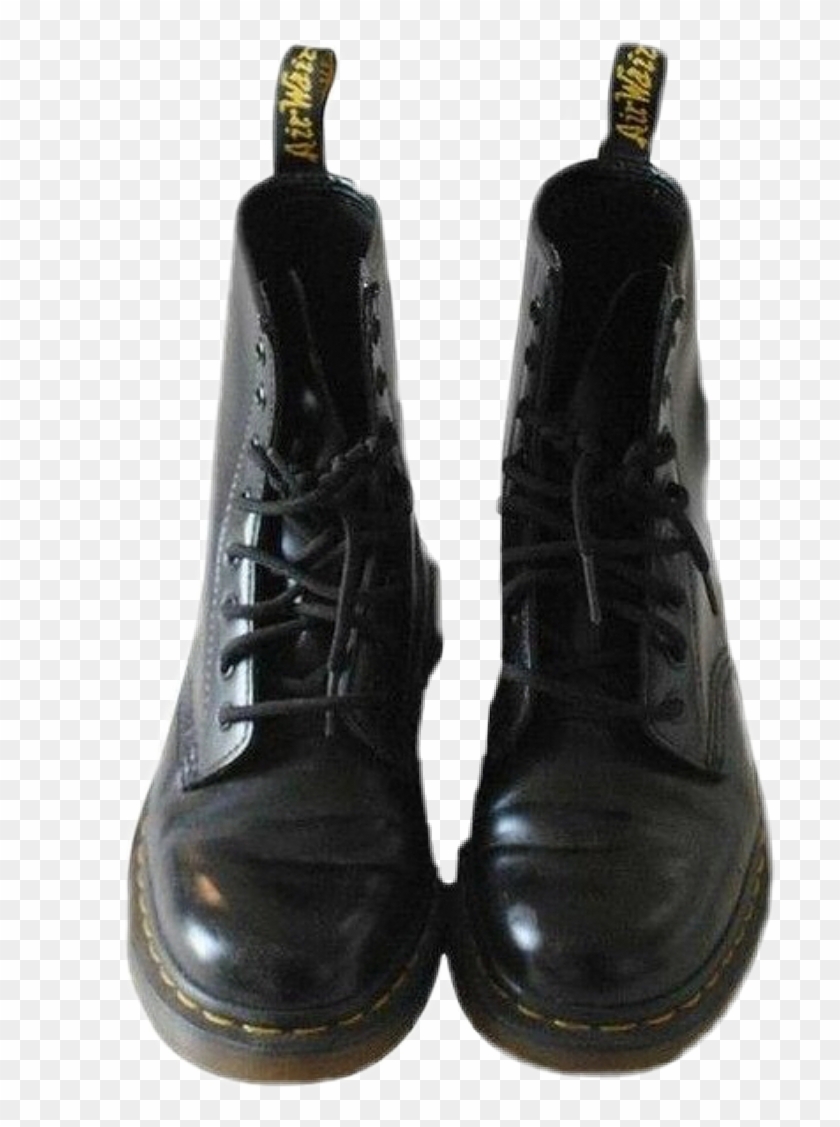 #docmartens #drmartens #black #edgy #nichememe #sticker - Work Boots Clipart #5606824