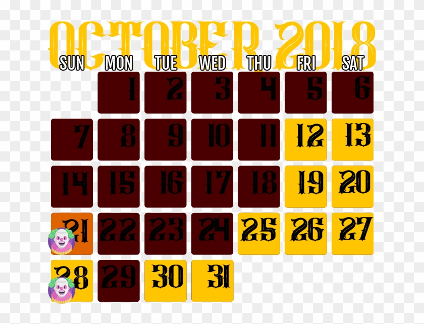 Dates & Hours Of Operation - カレンダー Clipart