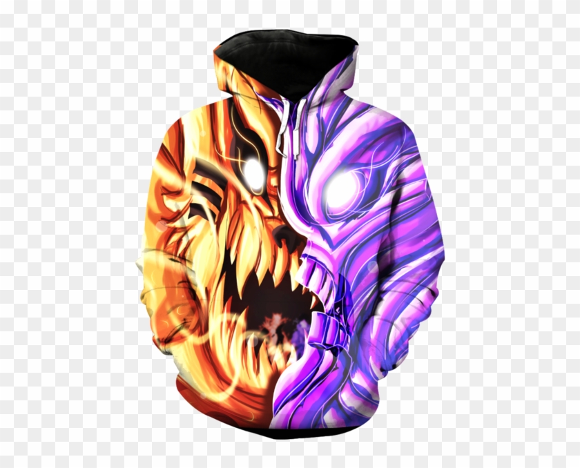 Susanoo Vs Nine Tailed Beast 3d Hoodie - Susanoo Hoodie Clipart