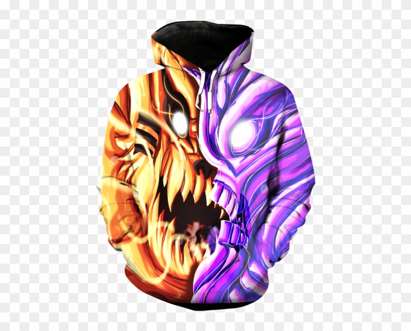 Susanoo Vs Nine Tailed Beast 3d Hoodie - Susanoo Hoodie Clipart #5607489