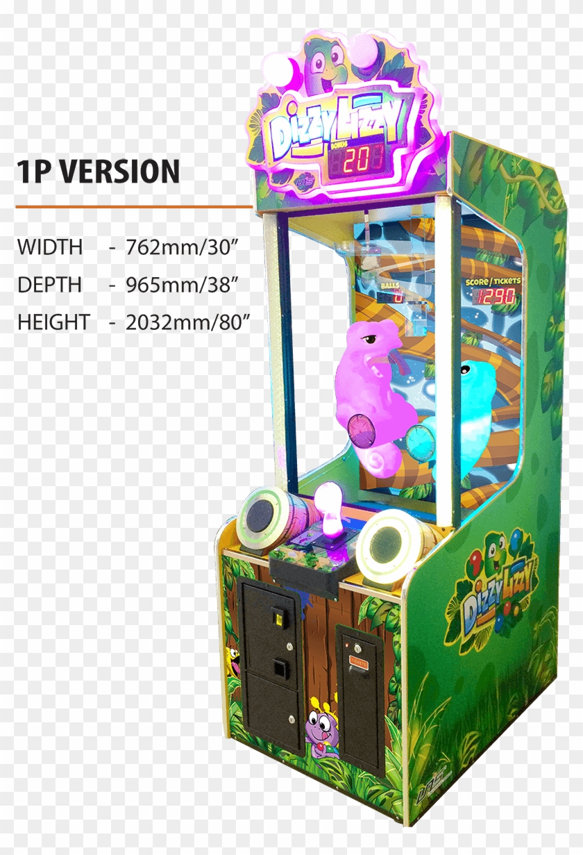 Video - Description - Specifications - Dizzy Lizzy Game Machine Clipart #5607570