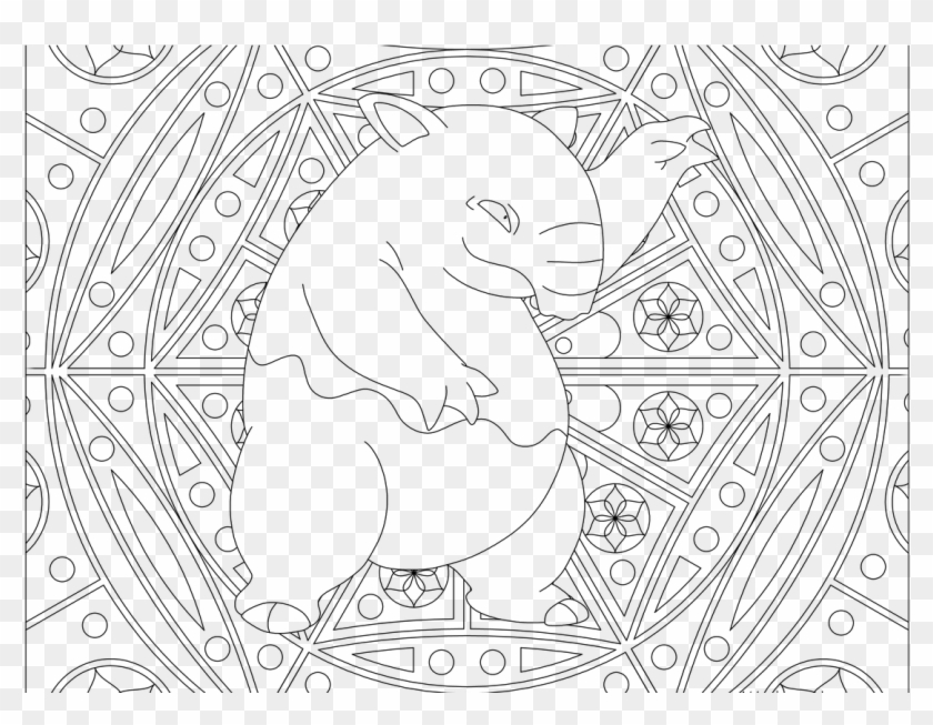 Drowzee Pokemon - Detailed Coloring Page Pokemon Clipart