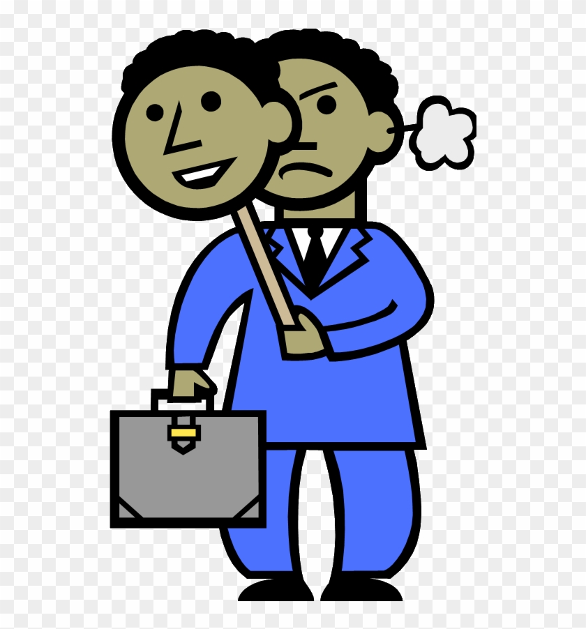 Angry Frustrated Hate Work Job - Furtive Definition Clipart #5607922