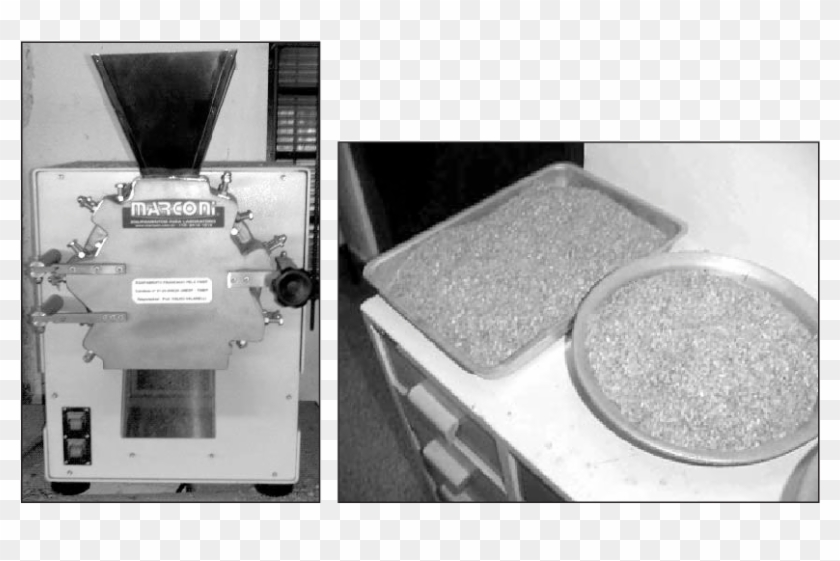 Equipamento Denominado De " Moinho " E As Partículas - Monochrome Clipart