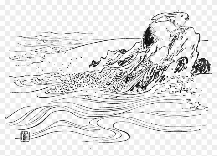 "by Using The Bridge,i Was Able To Come This Island - Line Art Clipart