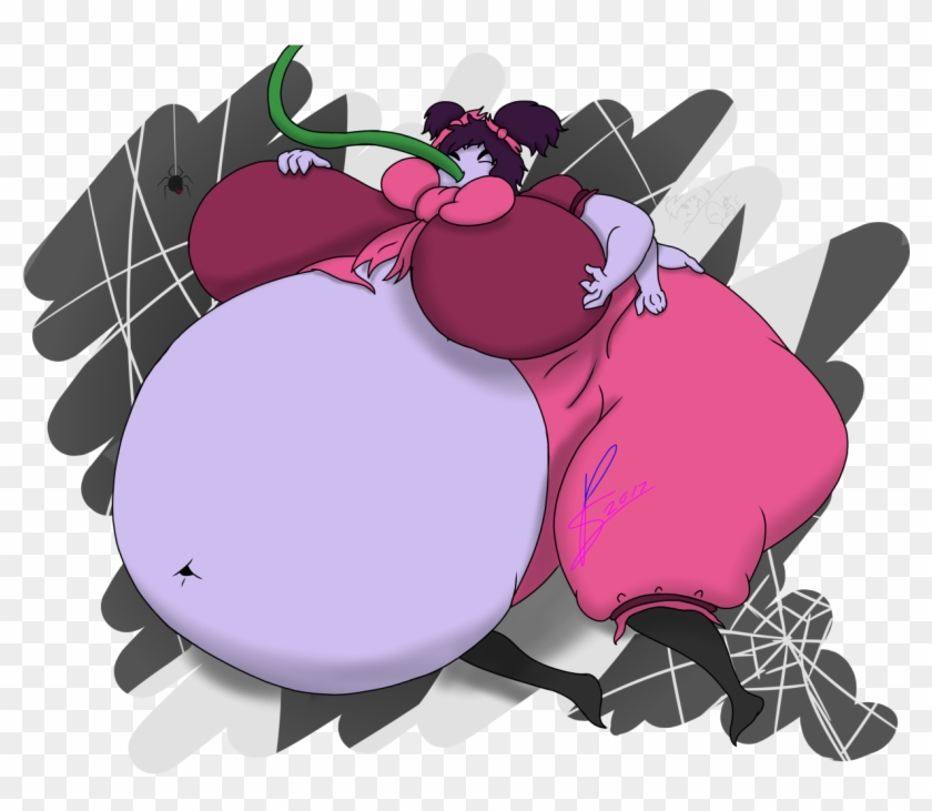 Muffet's Coffee Inflation - Muffet Vore Clipart