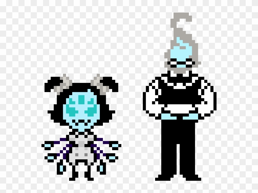 Britishtale Muffet & Grillby - De Undertale Grillby Pixel Art Clipart