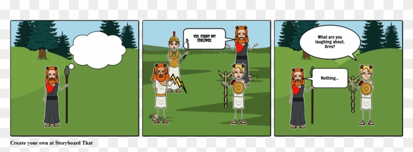 Ares Cartoon - Cartoon Clipart