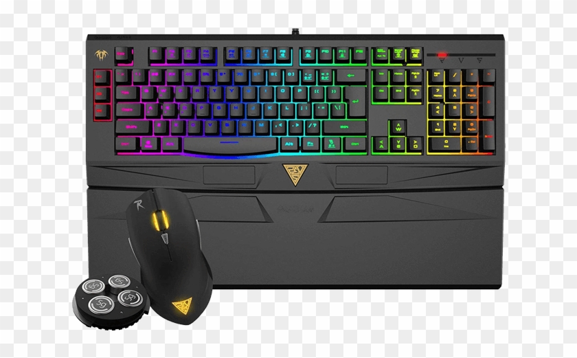 Ares 7 Color Combo, 4000 Dpi, Wired Usb, Black, Gaming - Gamdias Gkc6011 Gaming Keyboard Clipart #5609060