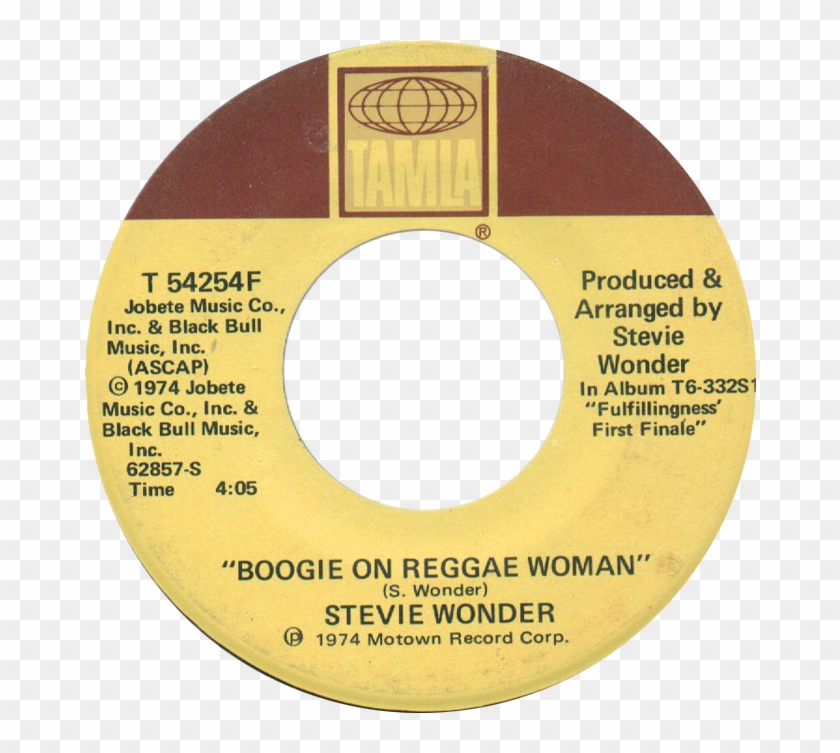 Boogie On Reggae Woman By Stevie Wonder - Stevie Wonder Superstition 45 Clipart #5609086