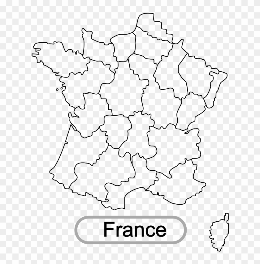France Map Transparent Png - Cartoon Map Of France Clipart #5610515