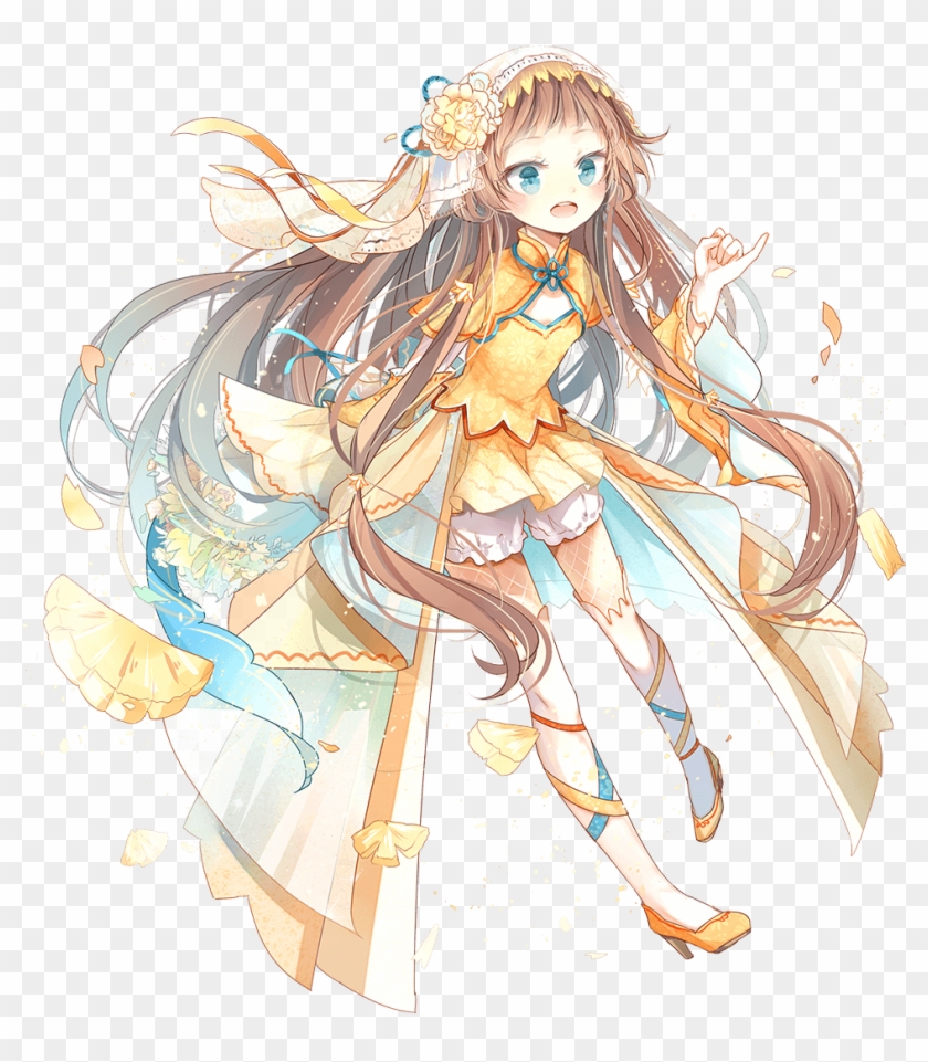 Food Fantasy Female Characters - Food Fantasy Pineapple Cake Clipart #5610657