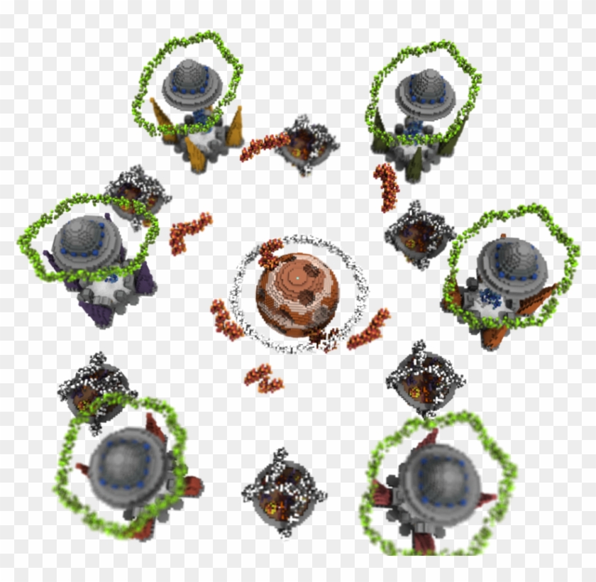 Map Skywars / Bedwars - Circle Clipart #5610836