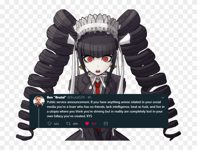 No Weaknesses No Regrets - Danganronpa Celestia Ludenberg Sprite Clipart