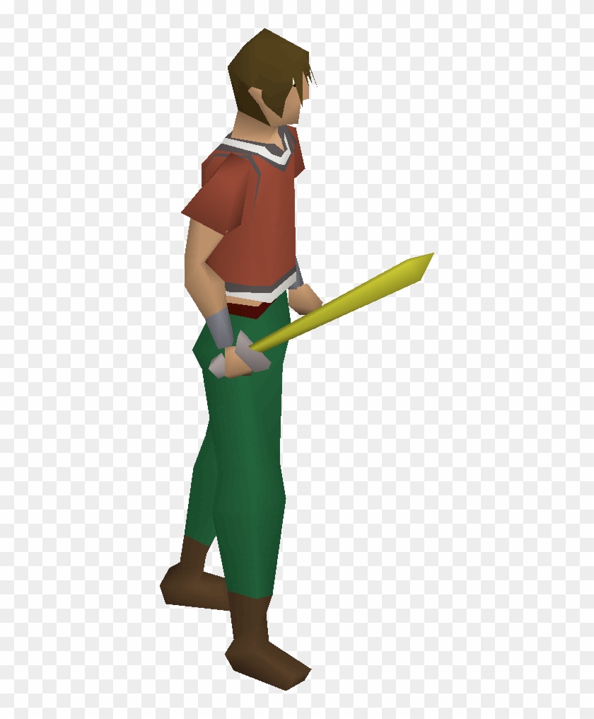 Starter Sword, One Of The Best Scimitars In Old School - Runescape Starter Character Clipart